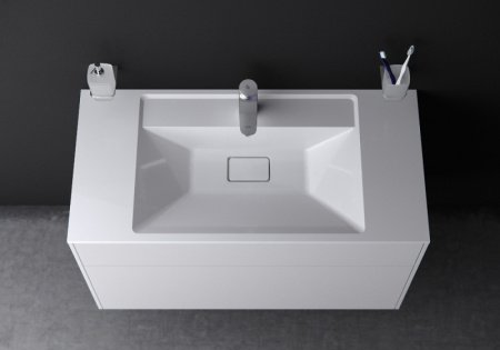 Тумба под раковину AM PM Inspire V2.0 100 подвесная Белая матовая