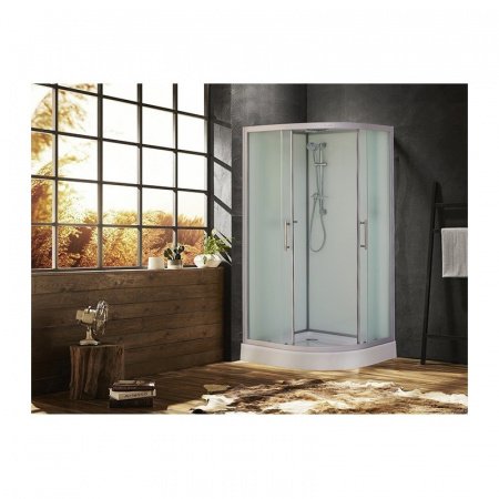 Душевая кабина Esbano ESKB100CR 100x100x210см, профиль хром матовый, стекло рифленое