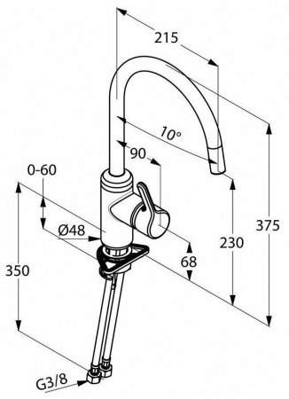 Смеситель для кухни Kludi Bingo Star 428030578 хром