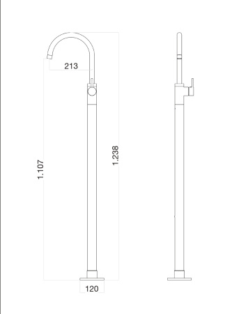 Смеситель для раковины Webert Rimini RI832101740, белый