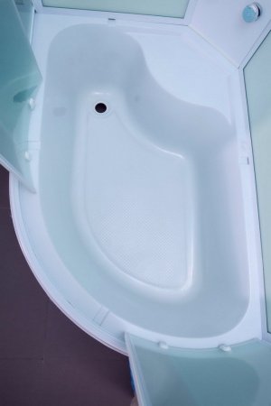 Душевая кабина Timo Eco TE-0720 L 120x80x215 профиль белый, стекло рифленое
