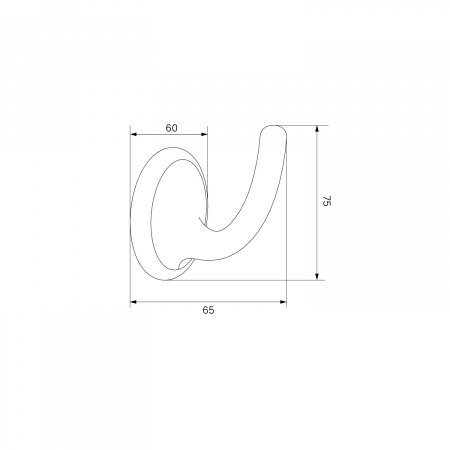 Крючок IDDIS Oldie OLDBR10i41 бронза