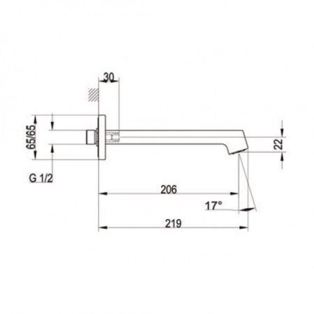Излив для ванны с душем Villeroy & Boch Classic TVT10150500061 хром