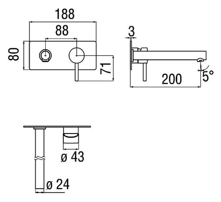 Смеситель для раковины Nobili Live LV00498/1WM белый матовый