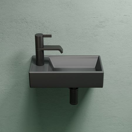 Раковина подвесная 40см Ceramica Nova Element CN6051RMDH антрацит матовый