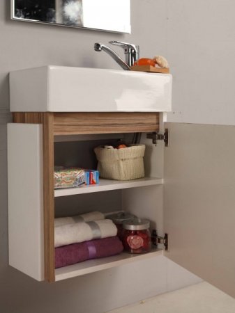 Тумба для комплекта Акватон Эклипс М эбони светлый R