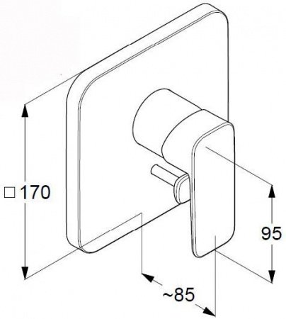 Смеситель для ванны с душем Kludi Pure&Style 406500575 хром