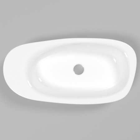 Умывальник WHITECROSS Moonstone F 70x35 (белый глянец) иск. камень