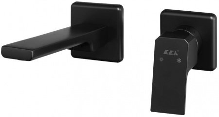 Смеситель для раковины E.C.A Tiera 102167605C1EX-KK черный матовый