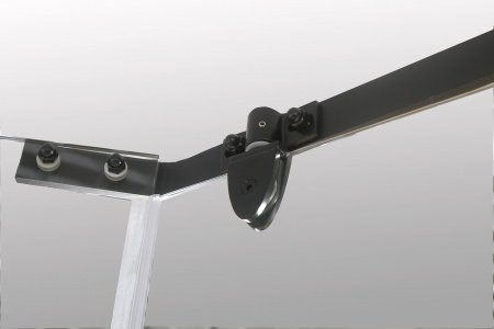 Душевая кабина Grossman GR270QR 100x100x205 профиль черный, стекло прозрачное с узором