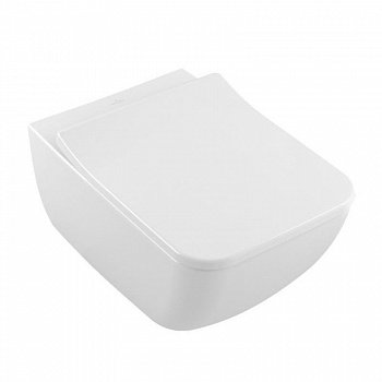 Унитаз подвесной безободковый Villeroy & Boch Venticello Pack 4611RS01 с сиденьем микролифт