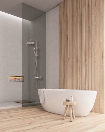 Душевая стойка со смесителем Bossini Elios L10052.030 хром