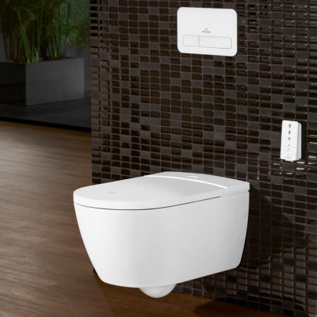 Унитаз-биде подвесной Villeroy & Boch ViClean-I100 V0E100R1 alpin ceramicplus