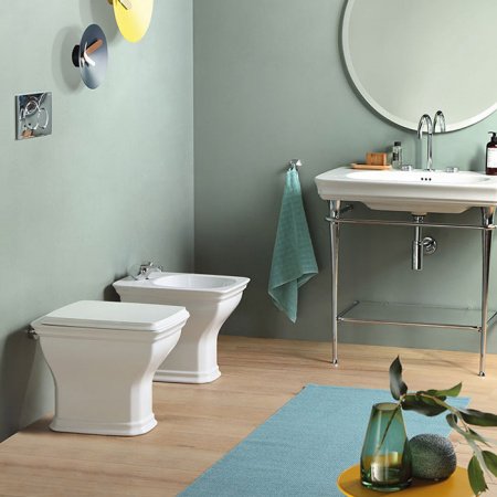 Унитаз приставной (бачок в стене) ArtCeram Civitas CIV003 01;00 белый, без сиденья