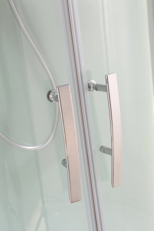 Душевая кабина Black&White G8505 90x90x215 профиль хром глянцевый, стекло прозрачное