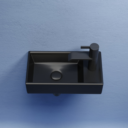 Раковина подвесная 40см Ceramica Nova Element CN6051LMB черный матовый