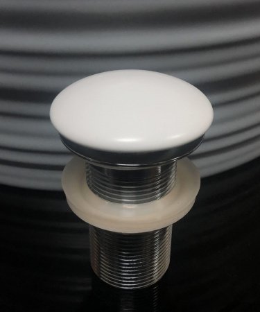 Донный клапан GID Whm100 без перелива, белый матовый