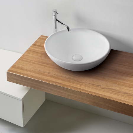 Раковина накладная 46см Kerasan Ciotola 430330 белый матовый