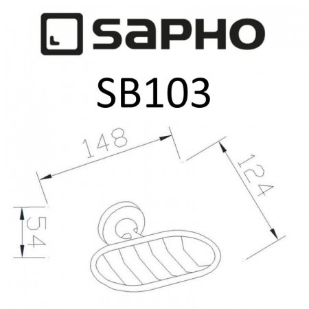 Мыльница Sapho SAMBA SB103 хром