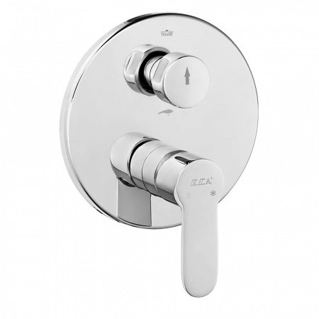 Смеситель для ванны на два потребителя E.C.A Nita 102167208EX-YDE хром