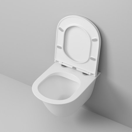 Унитаз подвесной Grossman GR-4412MS белый, с сиденьем микролифт