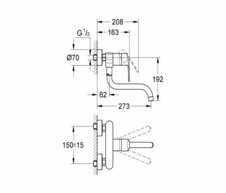Смеситель для кухни Grohe Eurostyle Cosmopolitan 33982002 хром