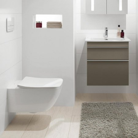 Унитаз подвесной Villeroy & Boch Venticello 4611R0R1 белый, без сиденья