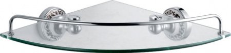 Угловая полка Fixsen Bogema FX-78503A Хром Белый