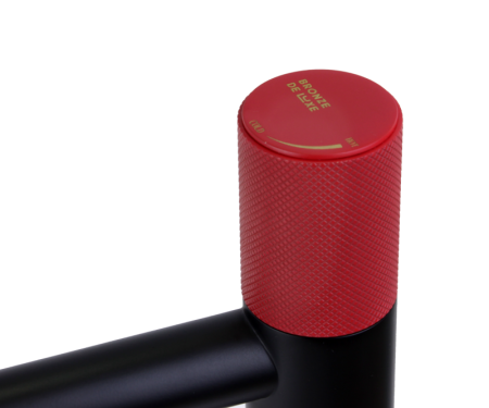 Смеситель для раковины Bronze de Luxe AVANTGARDE 2010RH, черный/красный