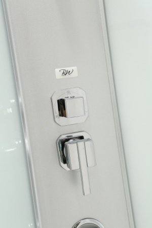 Душевая кабина Black&White G5701 90x90x225 профиль белый, стекло прозрачное