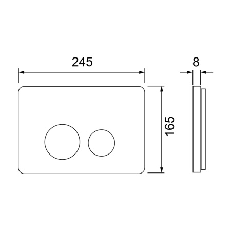 Готовое решение для подвесных унитазов TECE Spring SL S955302 клавиша смыва нержавеющая сталь сатин