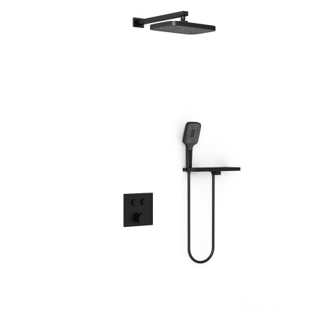 Душевой комплект Vincea VSFW-4211RMB встраиваемый, 2 режима, черный
