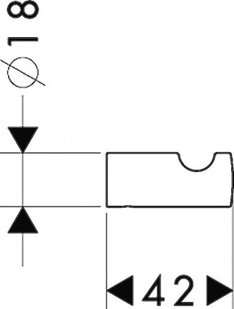 Крючок для полотенец Hansgrohe Logis 40511000 Хром