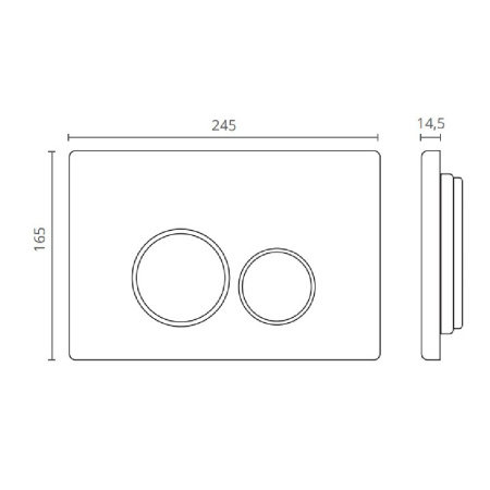 Клавиша CTESI Round (бронза)