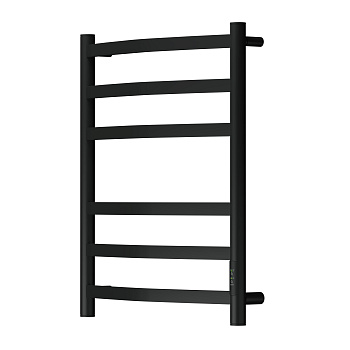 Полотенцесушитель электрический Point Антея PN17856B П6 500x600, диммер справа, черный