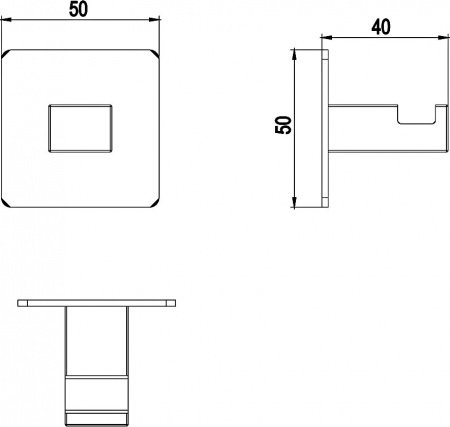 Крючок Timo Selene 10013/00 Хром