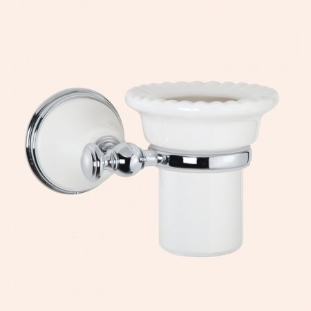 Стакан TW Harmony TWHA109bi Хром/белый