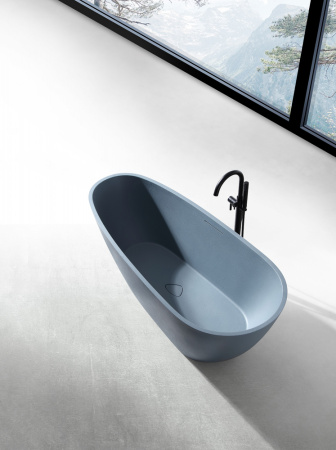 Ванна из искусственого камня ABBER Dortmund AM9911G серая