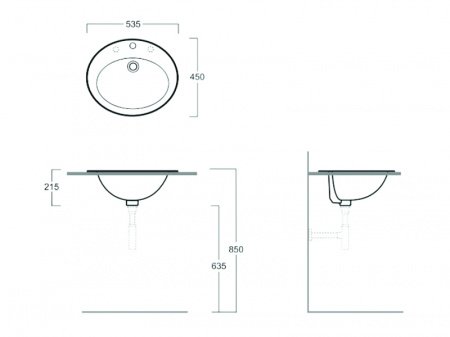 Раковина Simas Top Lavabi S 52 Белая