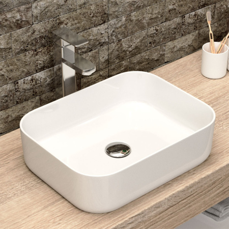 Раковина накладная 50см Point Меркурий PN43832 белый