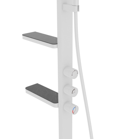 Душевая стойка со смесителем Vincea Inspire VSFS-3I11W белый матовый