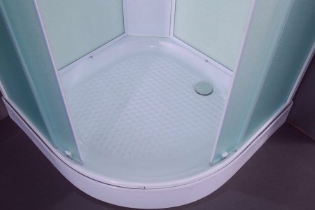 Душевая кабина Timo Eco TE-0701 100x100x215 профиль белый, стекло рифленое