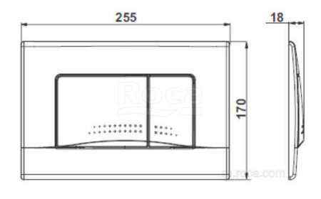 Кнопка смыва для унитазов Roca Active 32B 8901130B1 хром