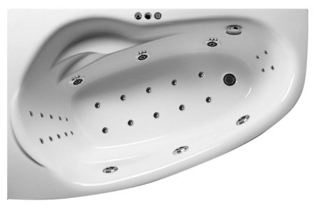 Ванна акриловая левосторонняя Relisan ZOYA Гл000001462, 150x95