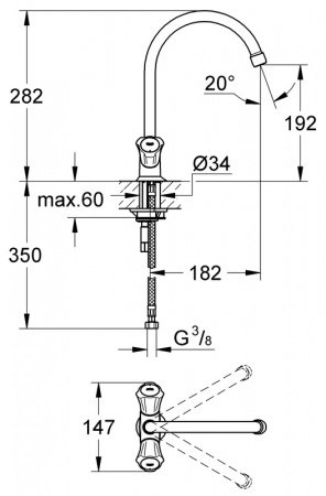 Смеситель для кухни Grohe Costa L 31831001 хром