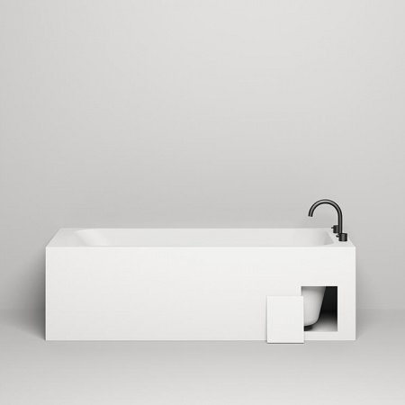 Ванна из искусственного камня Salini Orlando 180х80х60 белый матовый