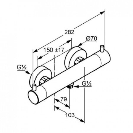 Смеситель для душа Kludi Bozz 352033938 черный матовый