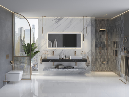 Раковина накладная 55см Hansgrohe Xuniva Q 60168450 белый