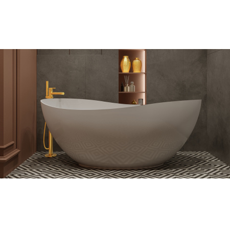 Ванна WHITECROSS Ruby 165x75 (белый глянец) иск. камень