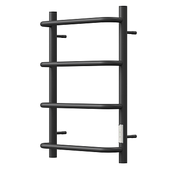 Полотенцесушитель электрический Point PN08846B П4 400x600 диммер справа, черный матовый